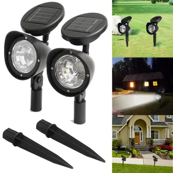 

3 / 4 LED Solar Outdoor Yard Garden Lawn Lamp Spike Landscape Lamp Waterproof Path Spot Lights Garden Lawn Lighting