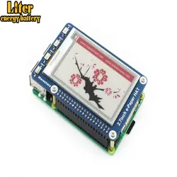 Waveshare 264x176, 2,7 ''E-paper/E-Ink display HAT для Raspberry Pi 2B/3B/Zero W, три цвета: красный, черный, белый, SPI интерфейс