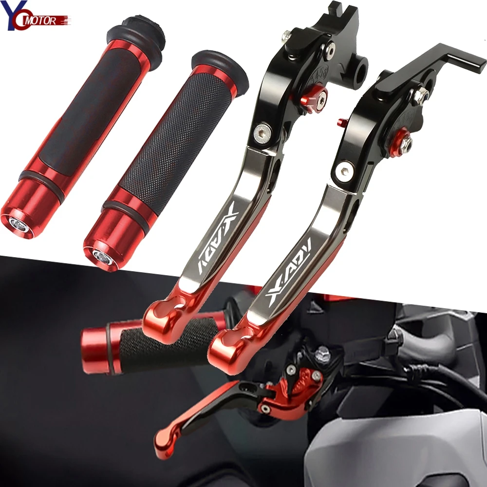 

Motorcycle CNC aluminum Adjustable Foldable Brake Clutch Lever Handle Grips For Honda XADV 750 XADV750 XADV-750 2017 2018