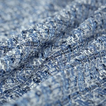 

2019 Spring Land Runway looks shiner soft tweed fabric for coat skirt bazin riche getzner tissu telas tissus stoffen tela tecido