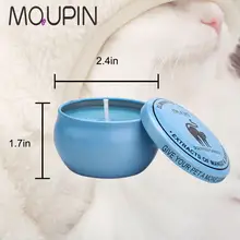 MQUPIN Pet ароматические свечи 4 шт./компл. растения экологически чистые эфирные масла сои Бездымная свеча Pet дезодорант запах