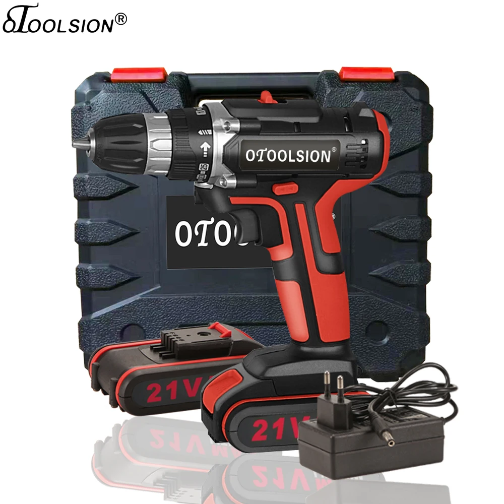 

Dual Speed 1.5Ah Electric Screwdriver Cordless Drill Electric Screwdriver Power Tools Electric Drill For Wood Mental Working 21V