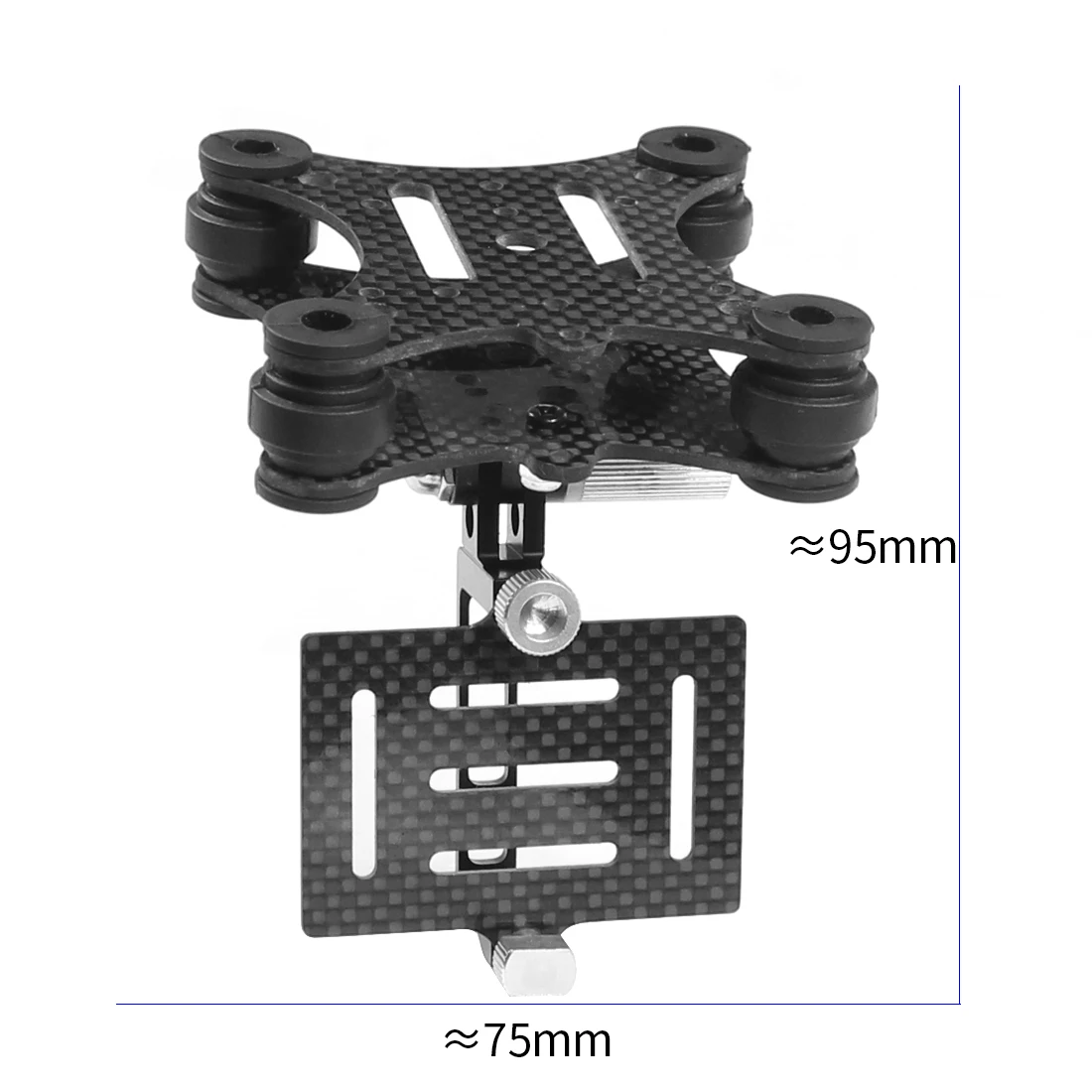 Carbon Fiber Camera Gimbal Mount FPV PTZ for DJI Phantom Quadcopter Gopro Hero 3 Carbon Fiber Camera Gimbal Mount FPV PTZ for DJI Phantom Quadcopter Gopro Hero 3