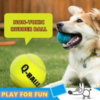Squeak Dog Ball Toys for Small Medium Dogs Squeaky Fidget Toys Tennis Ball Trainning Rubber Bite Resistant Pet Products Supplies 1