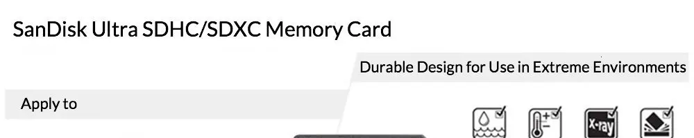 SanDisk карта памяти Ultra SDHC/SDXC SD карта класс 10 16 ГБ 32 ГБ 64 Гб 128 Гб карты C10 UHS-I 80 МБ/с./с флеш-карта для камеры Full HD