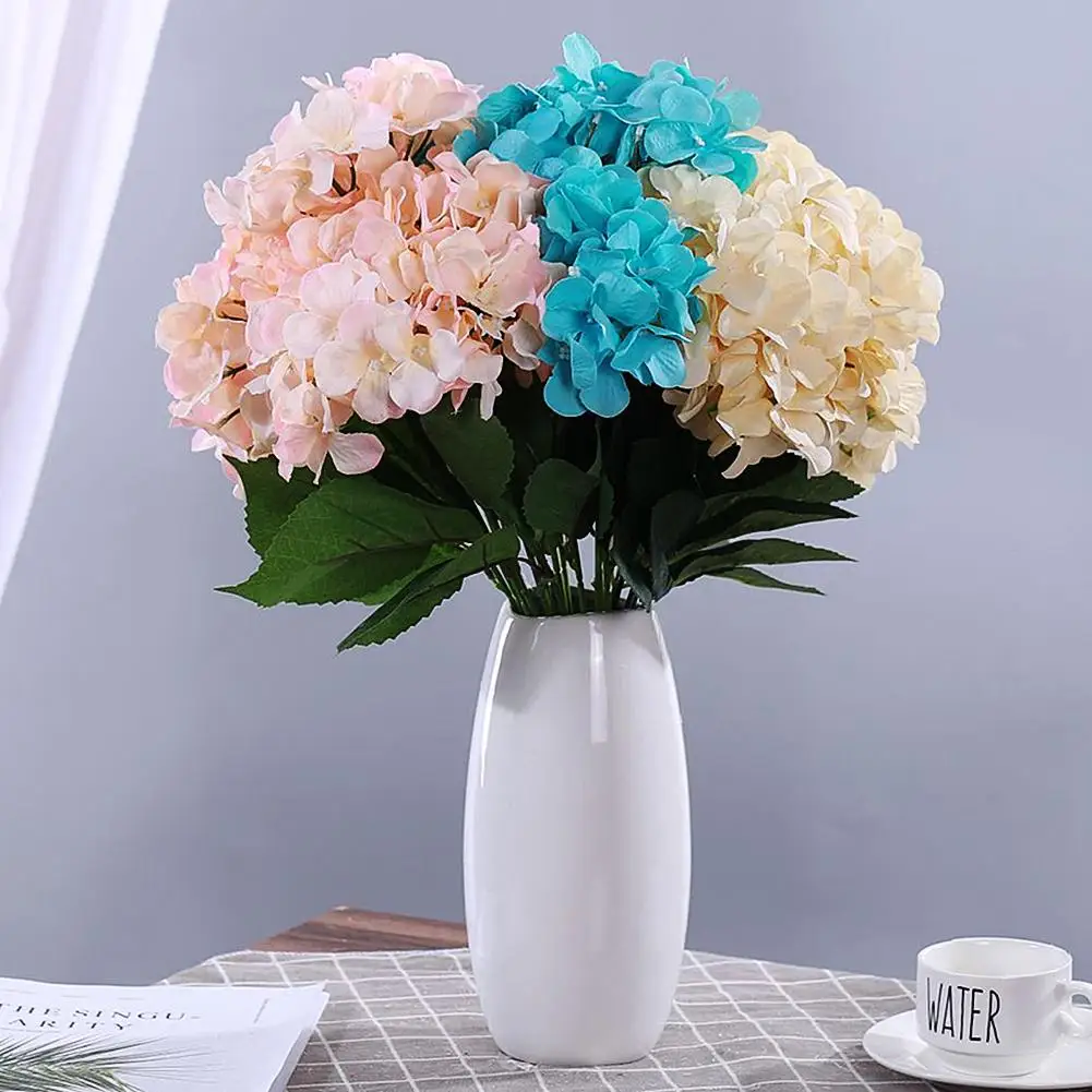

1Pc Vivid Simulation Peony Hydrangea Flower DIY Party Desktop Home Decorat Realistic Artificial Flower Wedding Decoration