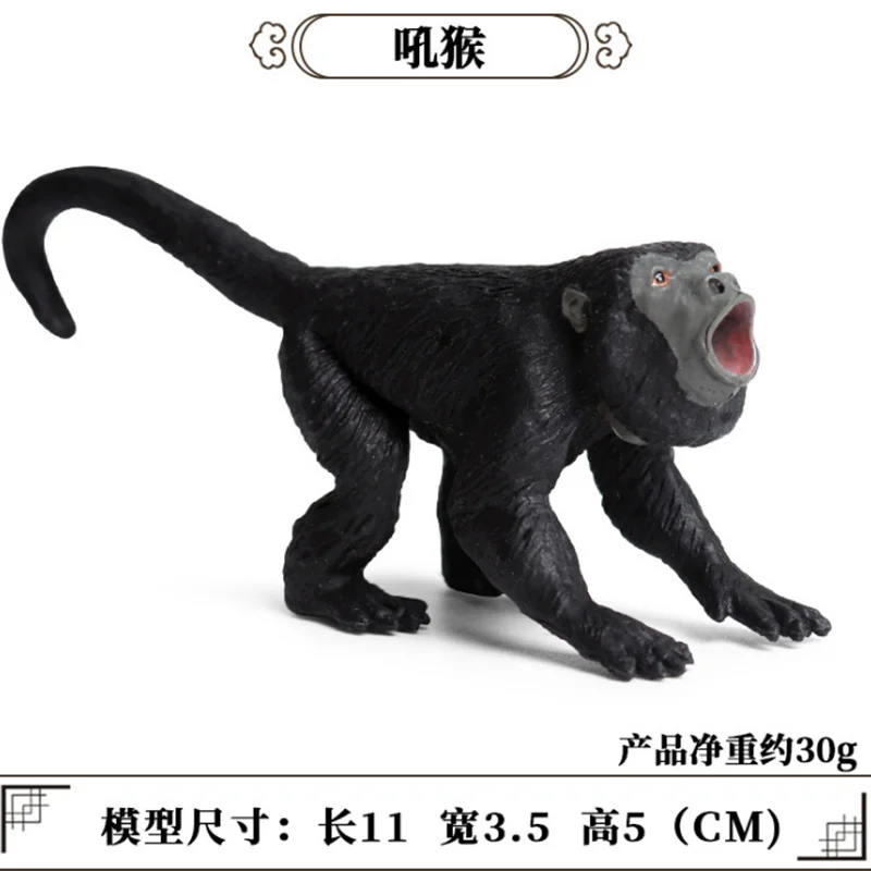 4pcs Verschiedene Affen Figuren Spielset Kunststoff Tiere Spielzeug für 