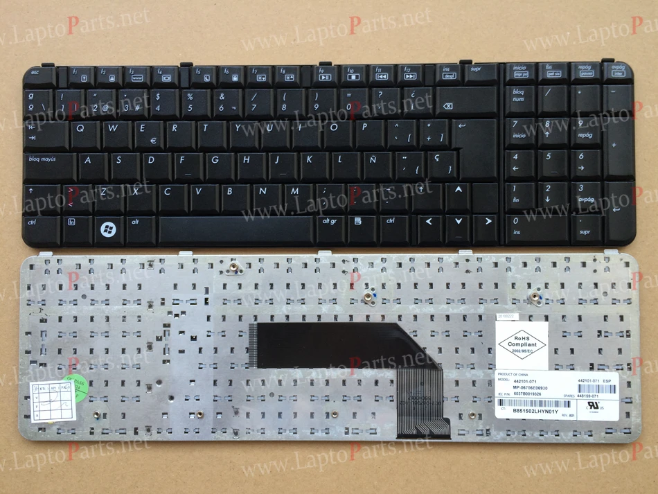 Испанская клавиатура для ноутбука hp HDX9000 HDX9200 HDX93000 MP-06706E06930 SP Раскладка