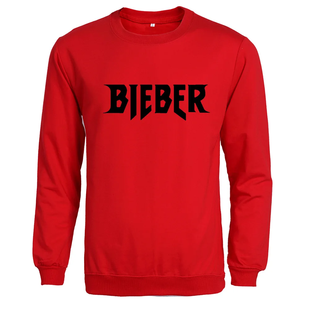 Red Hoodie Black AliExpress EBay Amazon с надписью Bieber, толстовка с капюшоном в европейском и американском стиле, осенняя новинка, Мужской Топ WO - Цвет: Red Hoodie Black