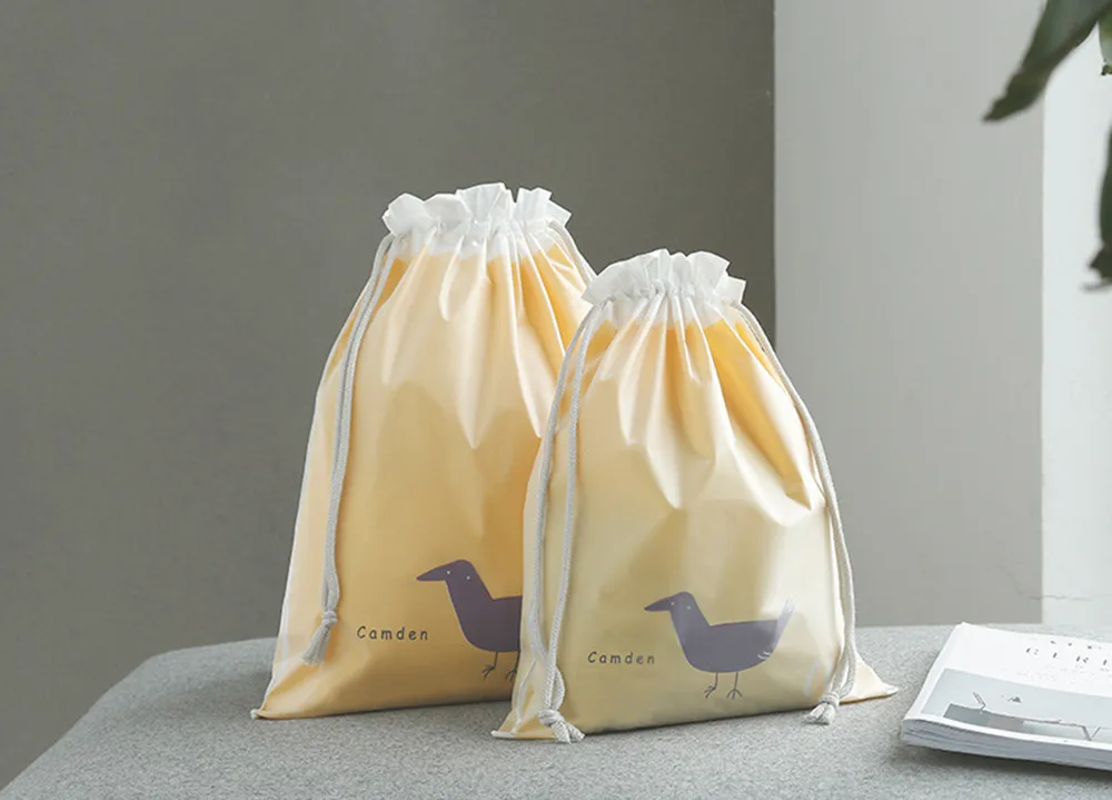 Дорожные компактные сумки для хранения Органайзер для одежды обувь на шнурке сумка с мультяшным рисунком Практичный Водонепроницаемый карман для хранения