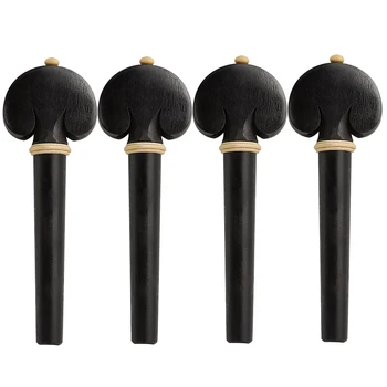 

4Pcs Professional Ebony Wood Cello Tuning Pegs Violoncello Musical Intruments Parts & Accessories