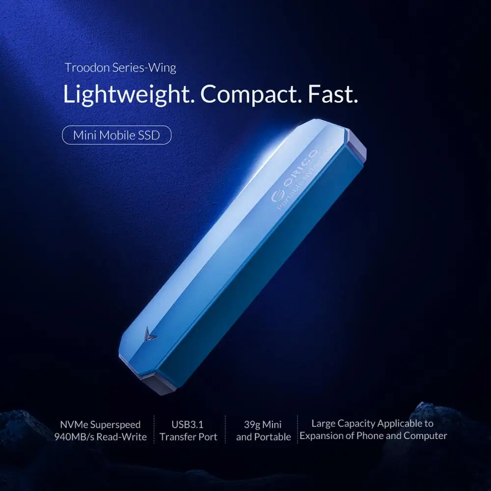 Внешний жесткий диск ORICO M2 NVME 1 ТБ SSD 128GB 256GB 512GB M.2 NVME SSD Портативный твердотельный накопитель с USB 3,1 типа C