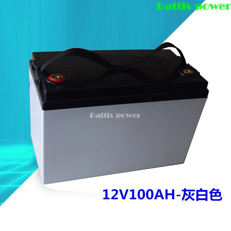 12V 100AH Lifepo4 Batterie Waterproof with BMS for Golf Carts Campers Power Supply EV Solar Storage Motorhomes+ 10A Charger