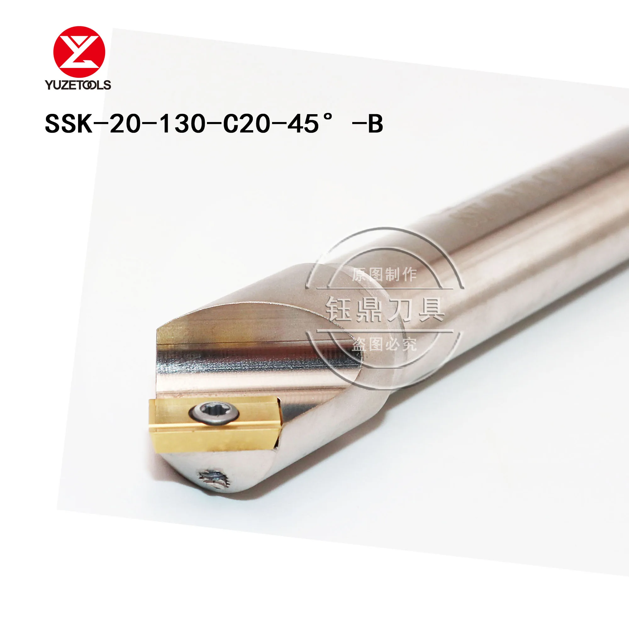 SSK 45degree chamfer Arbor boring bar CNC chamfering end mill SSK-20-130-C20-45 ADNT160308 1603 insert cutter