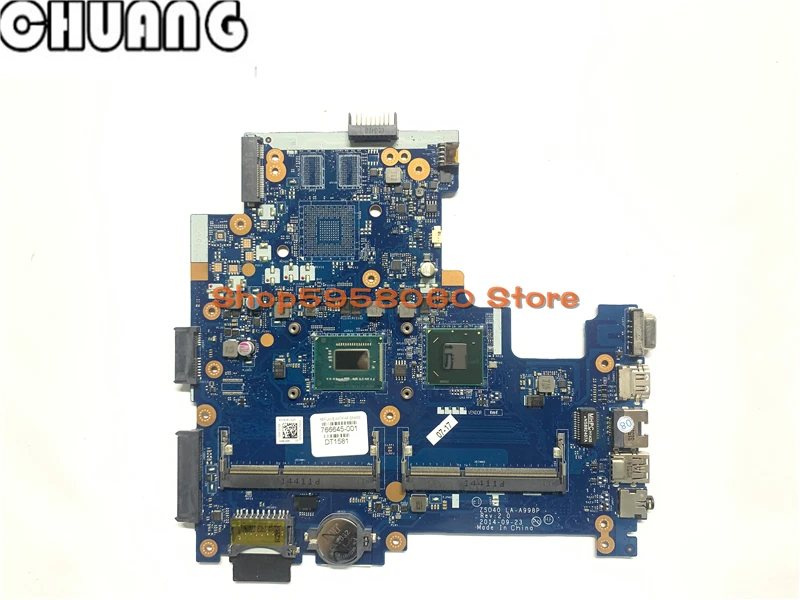 Для HP 14-R 240 G3 Материнская плата ноутбука SR0N9 I3-3217U Процессор ZSO40 LA-A998P 762239-501 762239-001