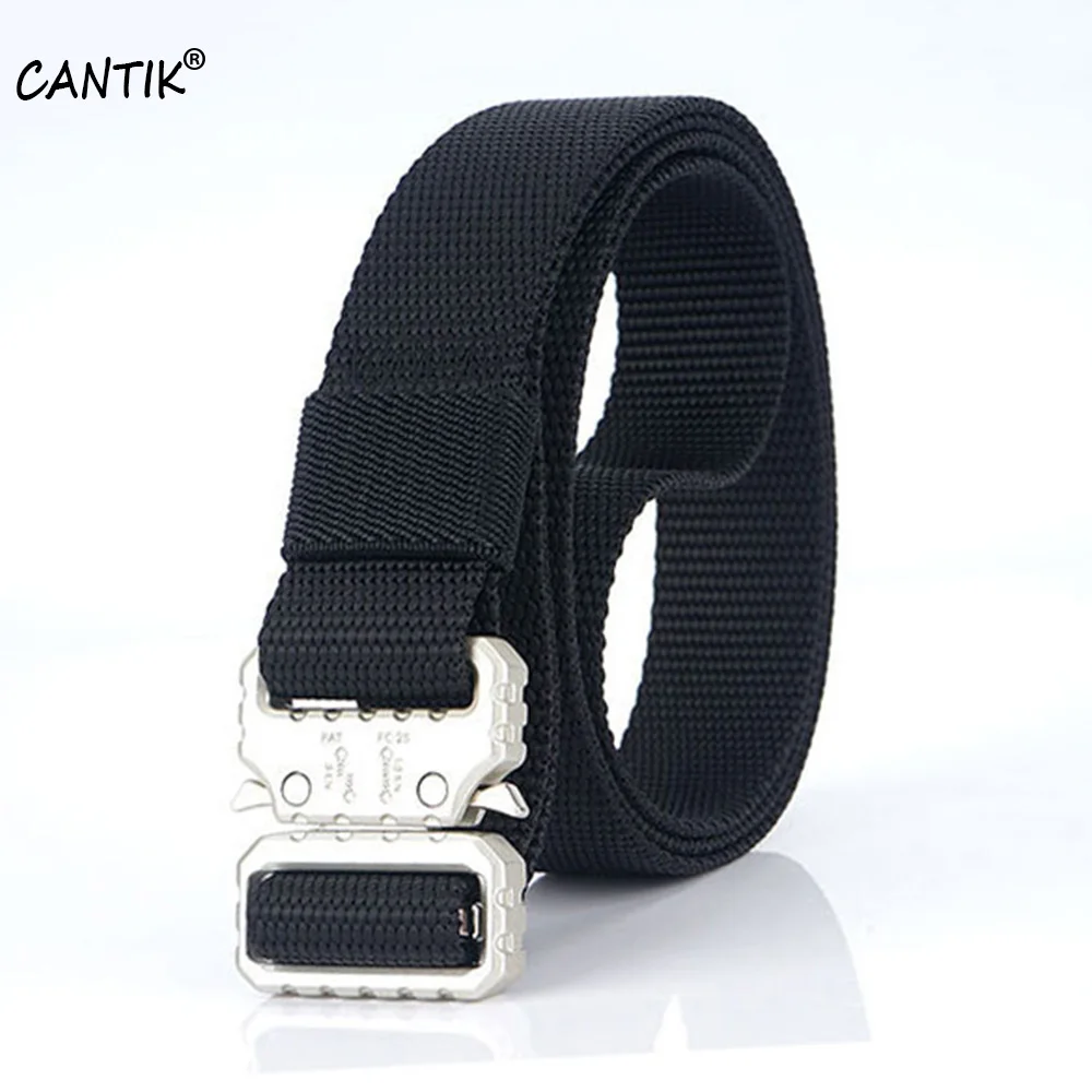 CANTIK Unisex Multi-functional Tactical Belts Female Outdoor Multi-functional Sports Waistband Nylon Belt 2.5cm Width CBCA261