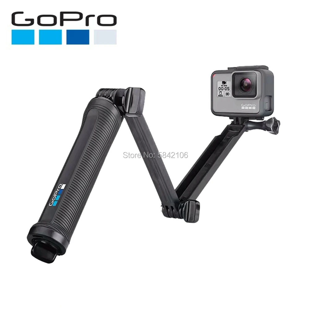 GOPRO Palo de Selfie impermeable, trípode Original con agarre de 3 vías para Hero 8, 7, 6, 5, 4 Session|Carcasas para videocámara deportiva| - AliExpress