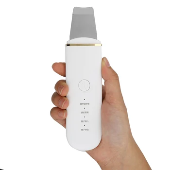 

Ultrasonic Skin Scrubber Ion Facial Pore Cleaner Blackhead Remover Deep Cleaning Peeling Shovel Face Lifting USB Rechargeable