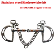 Kimberwicke бит из нержавеющей стали. Соединенный рот с SS& медными роликами. Конский бит, конский продукт(BT0904
