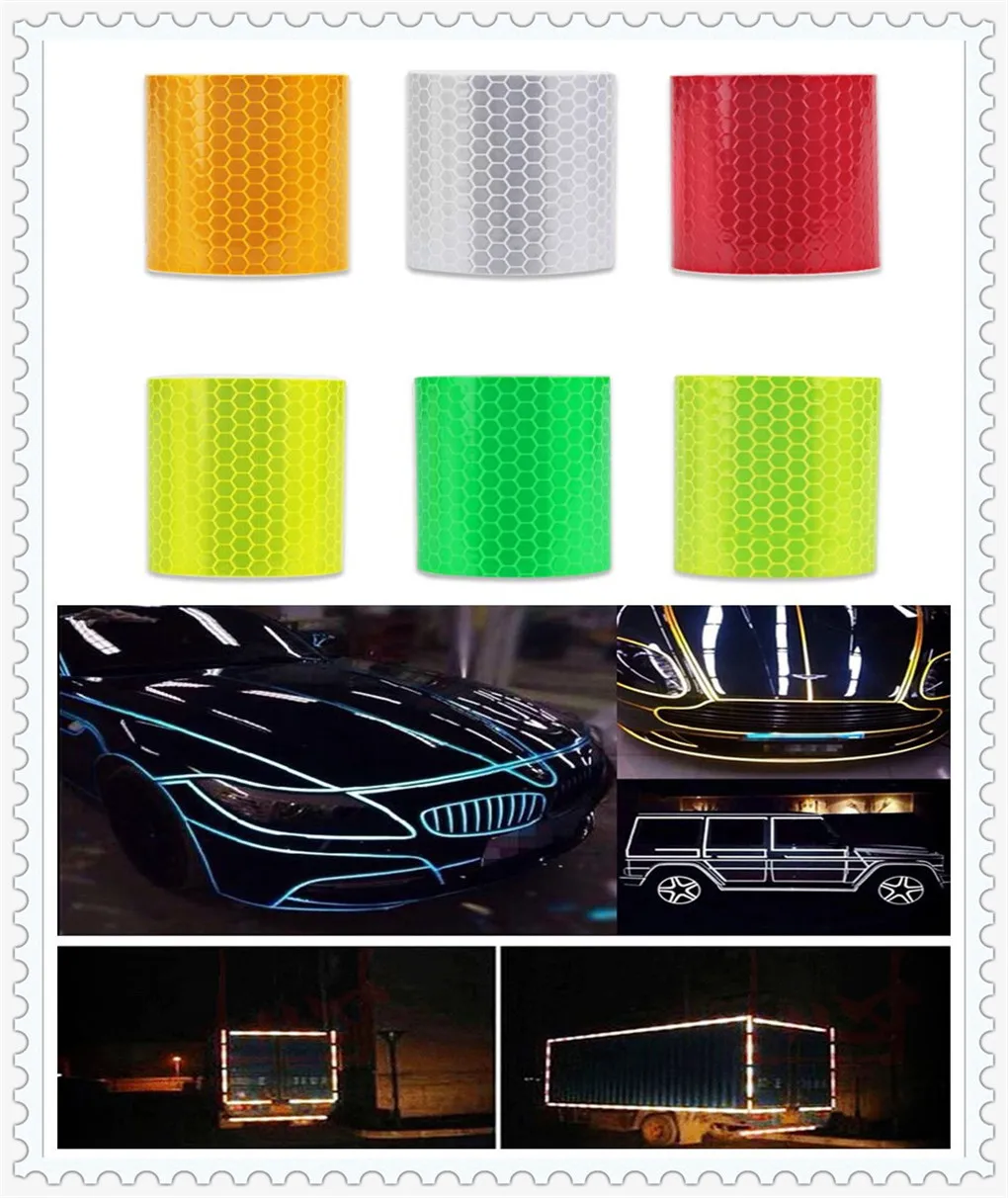 Car Accessories Reflective Adhesive Sticker Decal Warning Tape Film for Opel Corsa Antara Meriva Zafira Insignia Mokka