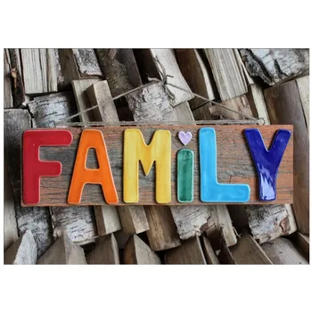 

Round full diamond 5D English alphabet diamond painting "FAMILY" DIY diamond embroidery kit home decoration gift