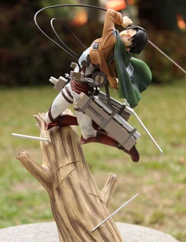 

Attack On Titan Pulchra Levi Ackerman Fighting Style 28CM PVC Action Figure Toy Collection Model Gift