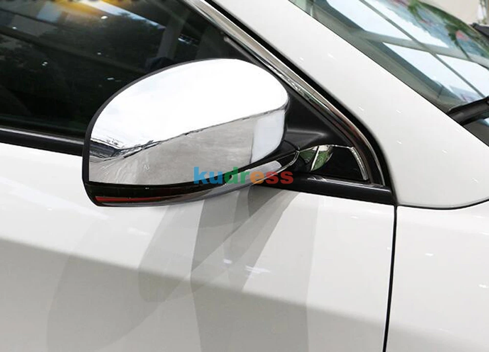 Для Jeep Compass Chrome боковой двери Зеркало заднего вида накладка накладки Чехлы литье заднего вида Кепки аксессуары