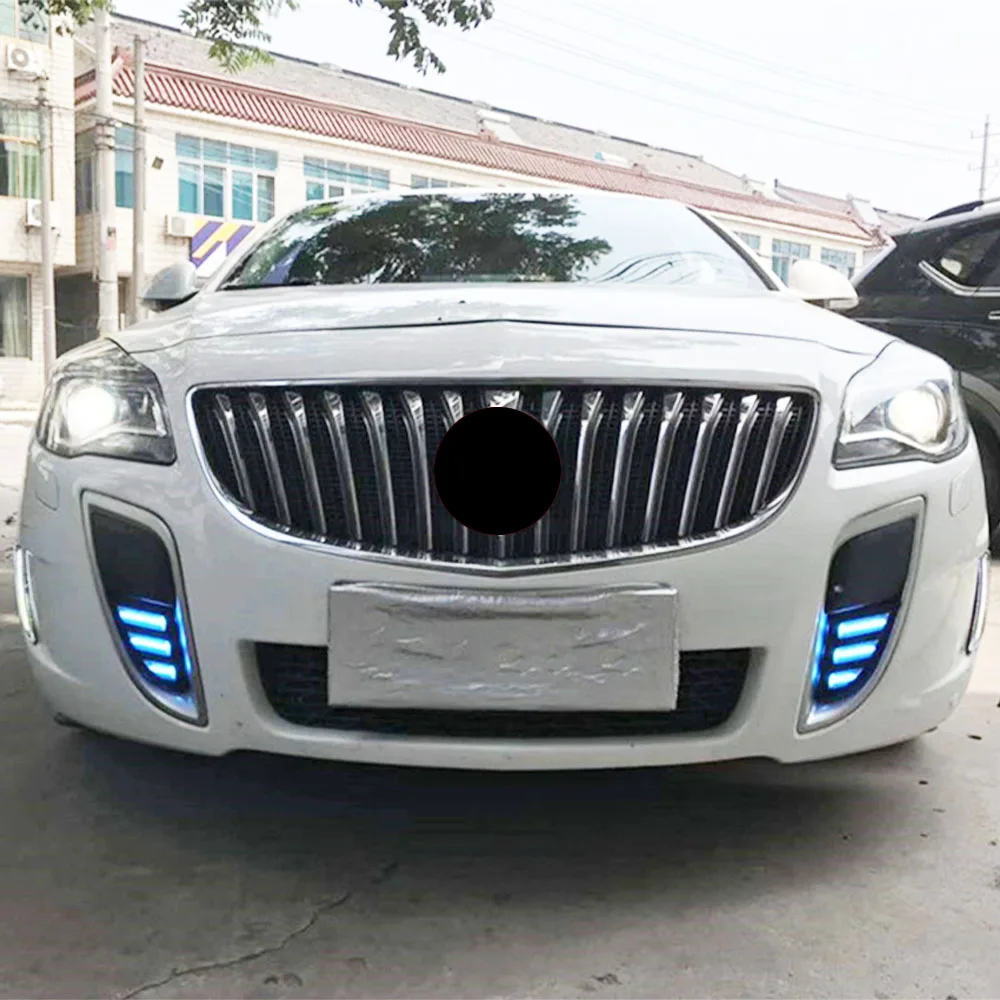 Автомобильная проблесковая 2 шт. светодиодный дневные ходовые огни для Buick Regal GS