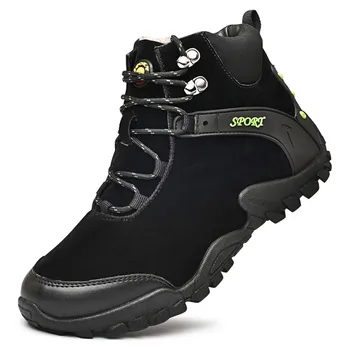 

Mountain Waterproof Hiking Shoes for Men Camping Hunting Climbing Sneakers Winter Snow Boots Man Fur Military Tactical Boots