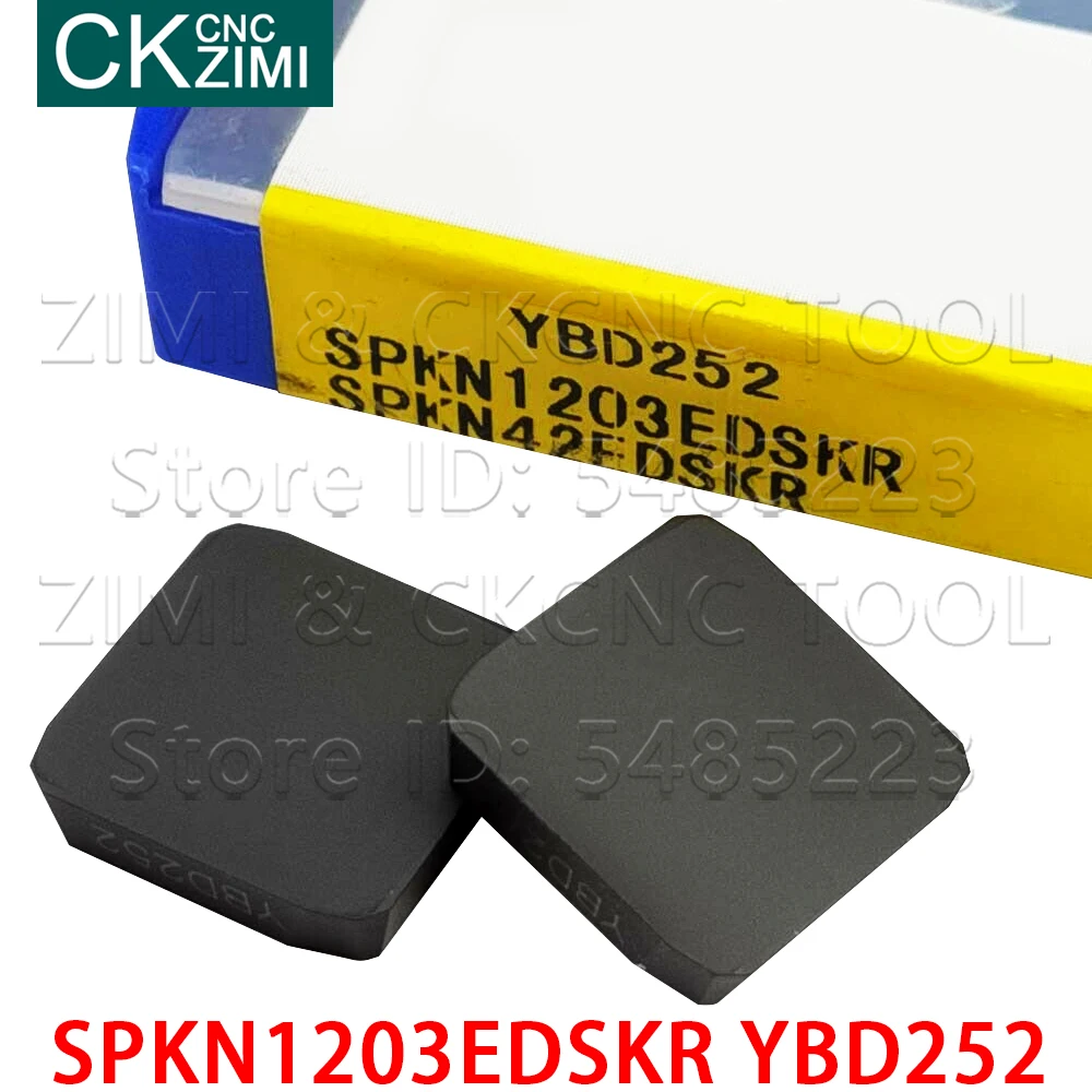 

SPKN1203EDSKR YBD252 CNC Metal Blade Inserts Tungsten Carbide Four-Corner CNC Milling Machinery Cutting Tool SPKN for cast iron