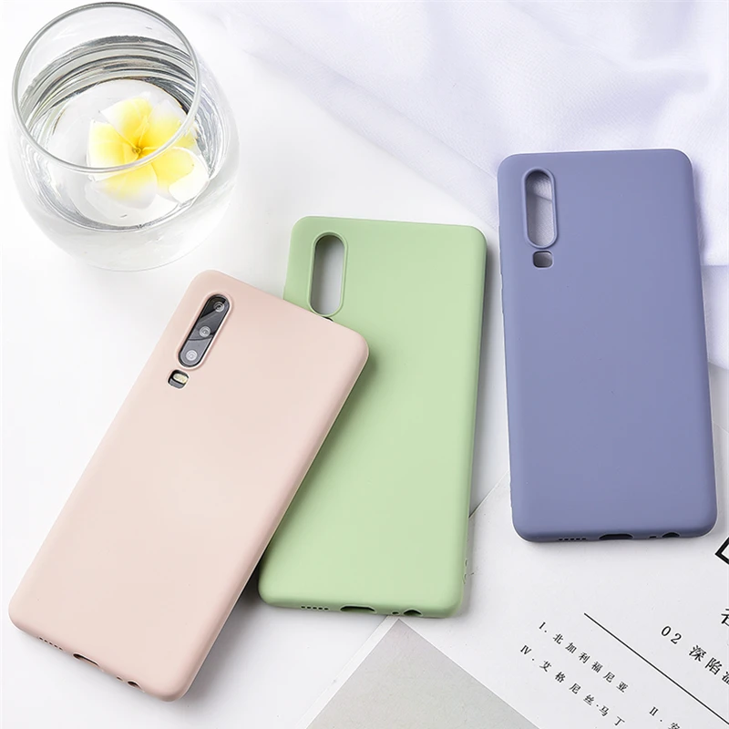 

Silky Liquid Silicone Case for Huawei Honor 8 9X 10 20i Nova 3i 4e 5i Pro Soft Back Cover TPU Capa On P10 P20 Plus P30 Lite Capa