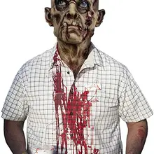 Molezu страшная маска на голову костюм ужасов вечерние резиновая маска с латексом для Хэллоуина