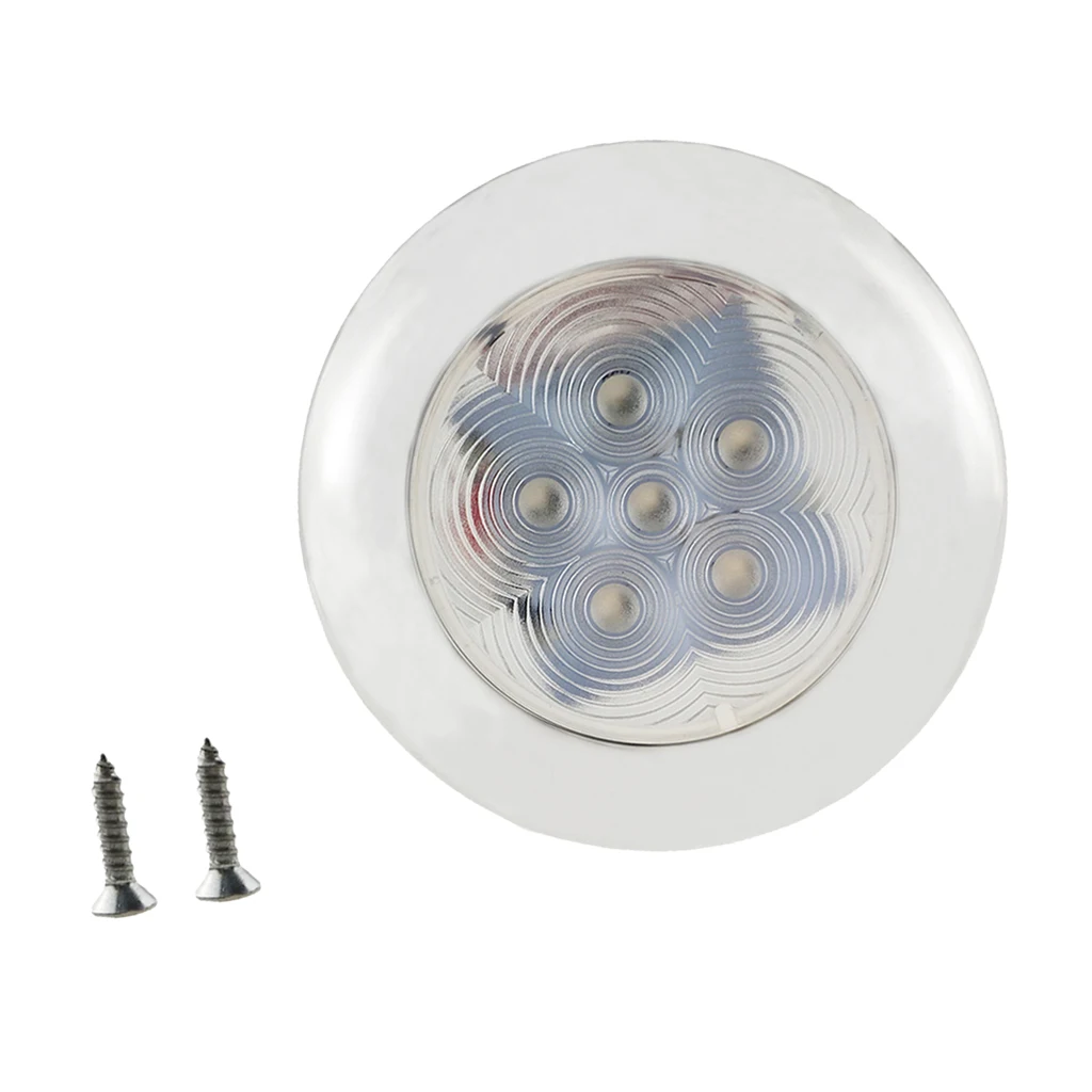 LED STAINLESS STEEL SS CABIN DOME LIGHT - Marine/Boat/Caravan/RV Lamp 12V