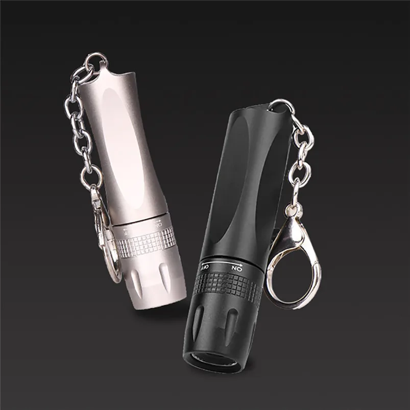T6 LED Torch Flashlight Handheld Mini Portable Flashlight Hang Buckle Light Flashlight Aluminum Alloy Lanterna 40AUG703