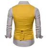 Casual Cotton Linen Mens Suit Vest Slim Fit Single Breasted Sleeveless Waistcoat Male White Yellow Green Orange Light Blue M-4XL ► Photo 2/6