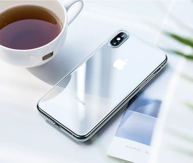 KJOEW Transparent Case For iPhone X XS MAX 8 7 6 s Plus Ultra Thin Slim Soft TPU Silicone Cover XR Coque Fundas |
