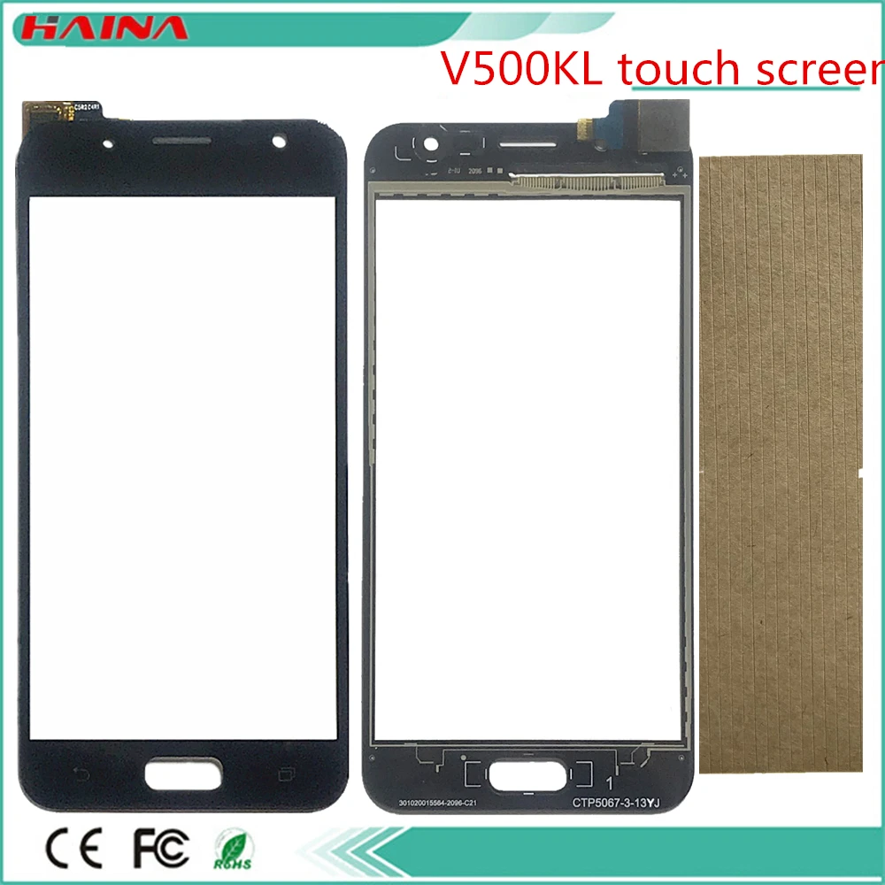 

phone touchscreen For Asus ZenFone V Live V500KL Touch Screen Digitizer Front Glass Sensor With 3m Tape