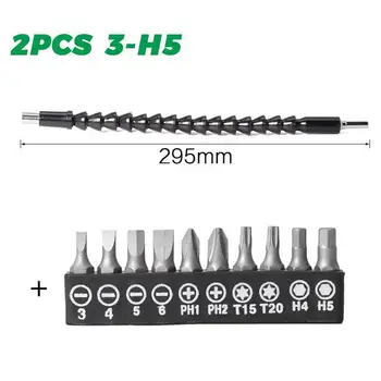 

10PCS Screwdriver Drill Bit Set Multifunctional Extension Shaft for Electric Drill #AW