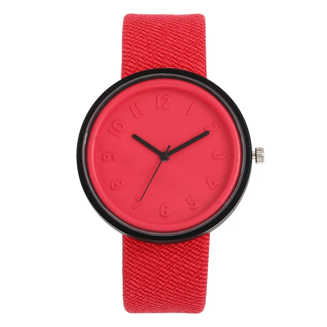 

Fashion Casual Candy Color Ladies Watches 2019 Leather Strap Bracelet Arabic Numeral Wristwatch Women Quartz Watch Montre Femme