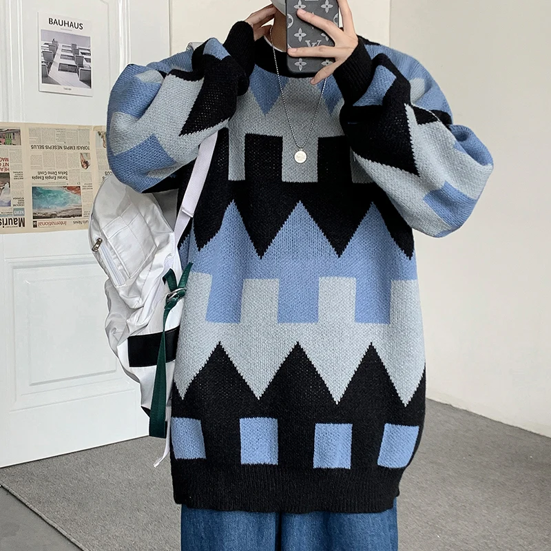 Waliicorners Oversized Sweater Fashion Knitted Sweaters Harajuku Pullover Jumper Sweater 7 H732c3669ad3d4071999ff848ece087c24