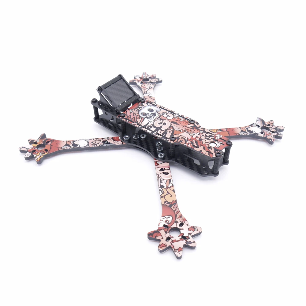 Venom 5 дюймов 235 мм Колесная база X стиль Сплит 4 мм Arm Комплект из углеродного волокна для рамы с наклейкой для радиоуправляемого дрона FPV гоночный мультироторный запчасти