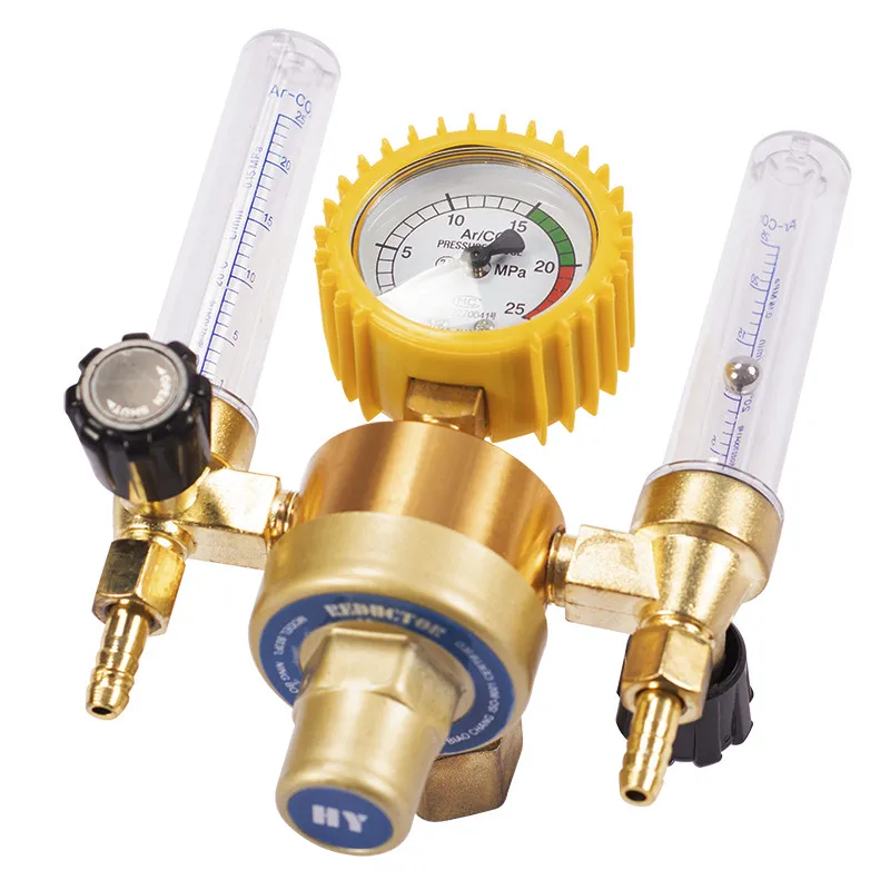 Argon CO2 Pressure Reducer Mig Tig Flow Meter Control Valve Welding Gas Regulator Double Tube Bubble Counter Aquarium Flowmeter