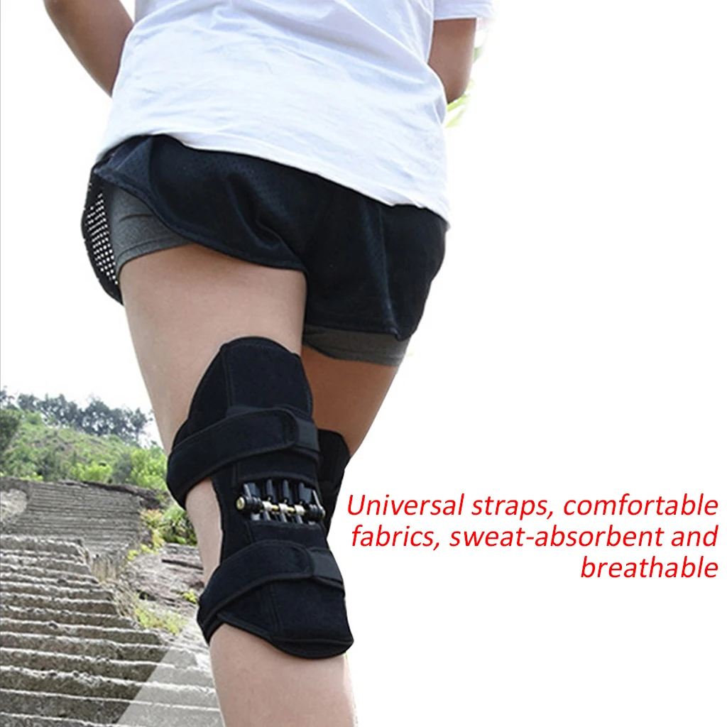 

Joint Support Knee Pads Knee Patella Strap Non-slip Knee Stabilizer Pads Lift Spring Force Knee Booster Tendon Brace For Elder