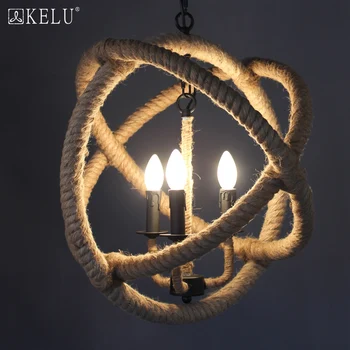 

But American Country Road Lighting Loft Retro Personality Industrial Restaurant Bar Coffee Rope Chandelier deco maison