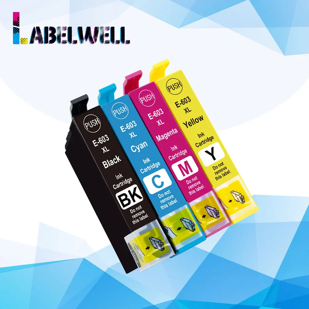 Labelwell 1 set E-603xl t603 xl 603xl ink cartridge 603 T603 XL Compatible for Epson WF-2850DWF XP-2100 XP-2105 XP-3100 | Компьютеры и