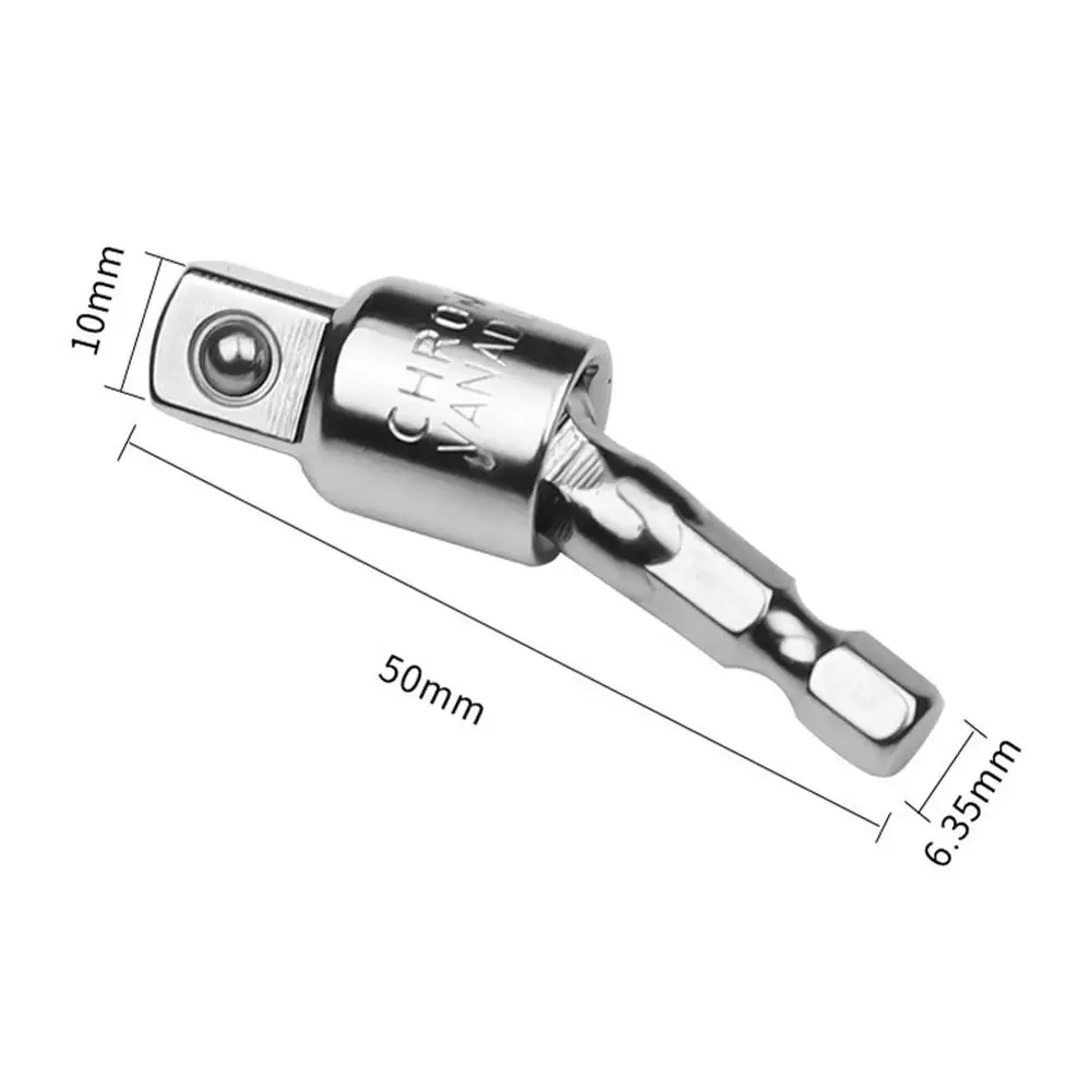 360 градусов 1/4 3/8 Электрический гаечный ключ Шестигранная ручка для квадратной розетки сменный инструмент шатун - Цвет: SR