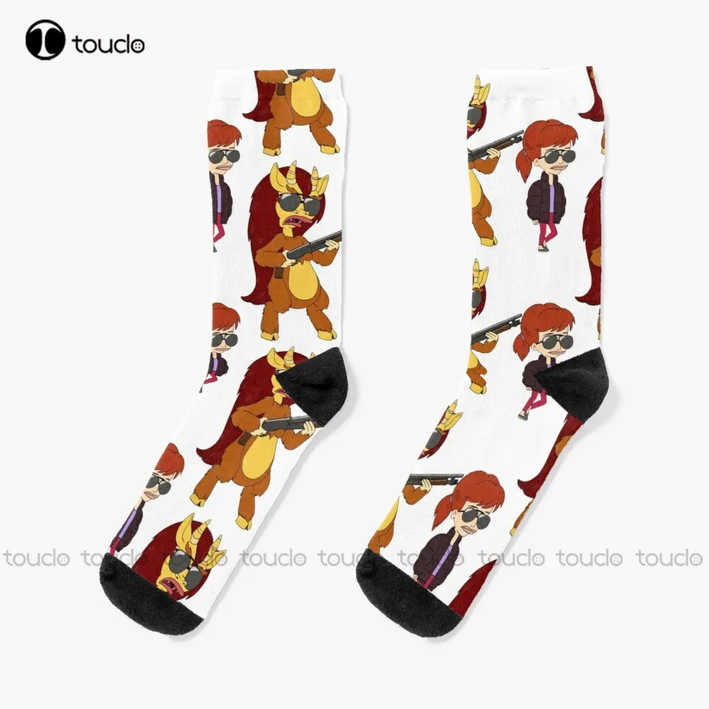 

Meet The Sexy Hormone Monstress Socks Mens Cotton Socks Thanksgiving Christmas New Year Gift Unisex Adult Teen Youth Socks Sock
