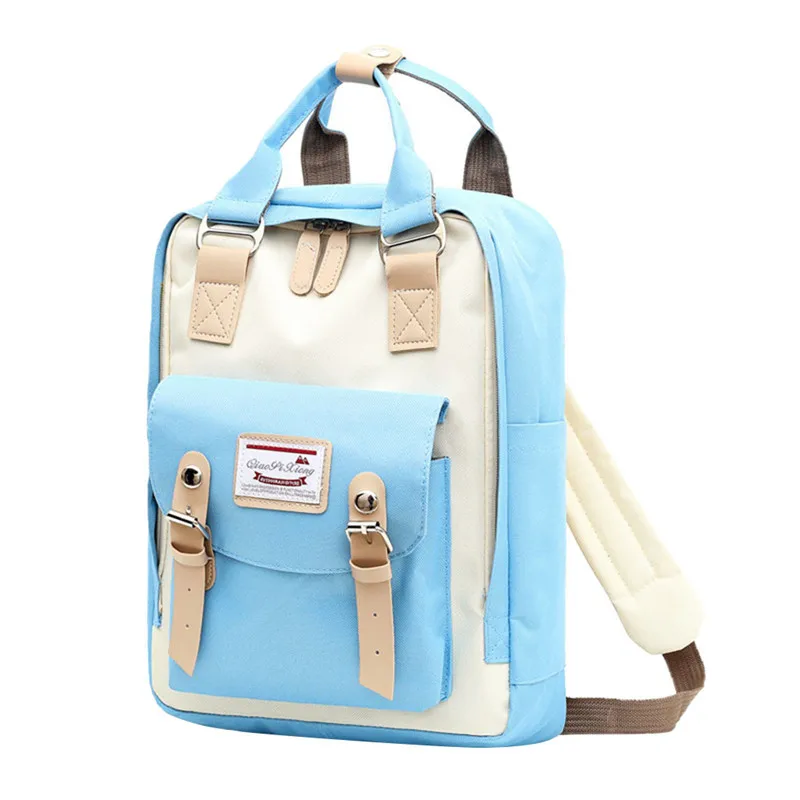 White School Backpacks For Teenagers High Quality Women Waterproof Mum Bag Multi-function Backpack Wild Large Capacity E7 - Цвет: White