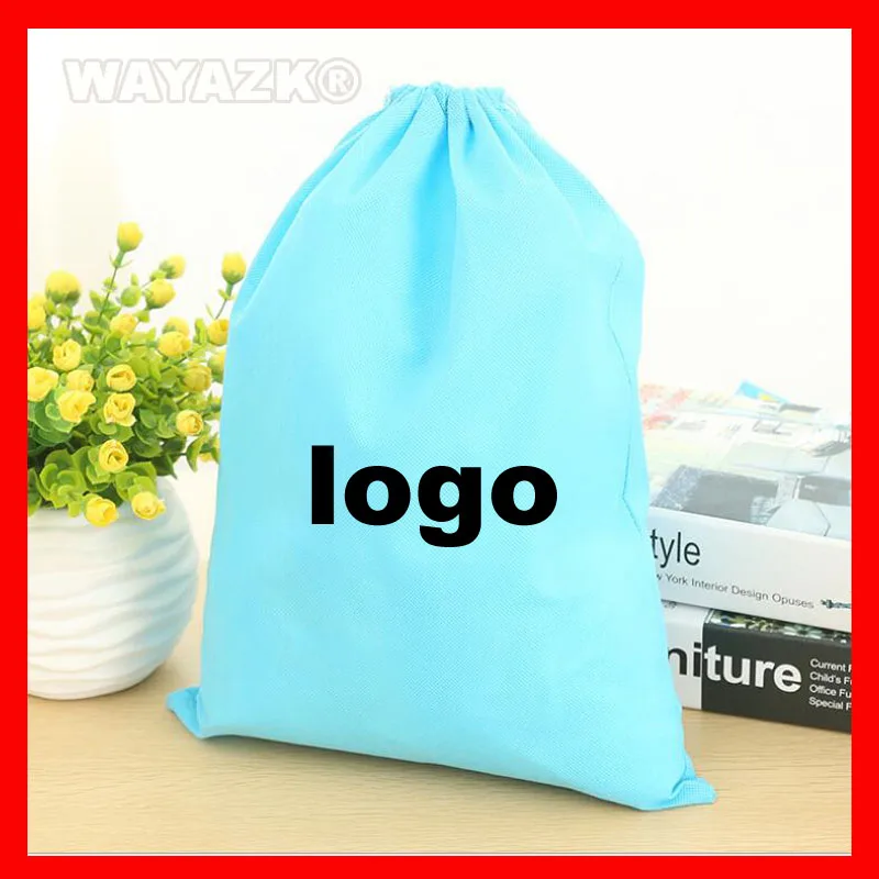 

(500pcs/lot) personalized eco drawstring string bag with custom logo printed