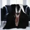 Flannel Fleece Bed Blankets Lightweight Cozy Throw Blanket for Couch Sofa Adults Kids Parasite Venom 3D Print 120x150cm 1
